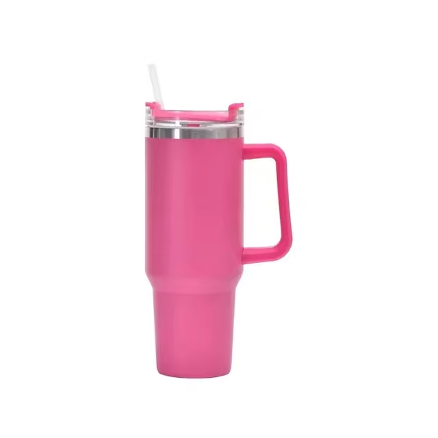 40oz Insulated Travel Mug with Straw and Handle 1200 ml