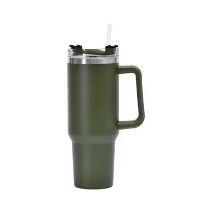 40oz Insulated Travel Mug with Straw and Handle 1200 ml