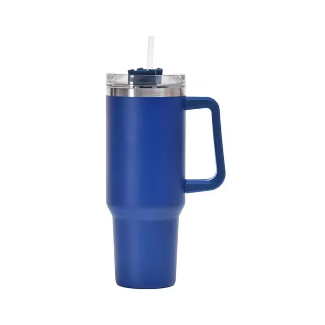 40oz Insulated Travel Mug with Straw and Handle 1200 ml