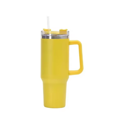 40oz Insulated Travel Mug with Straw and Handle 1200 ml