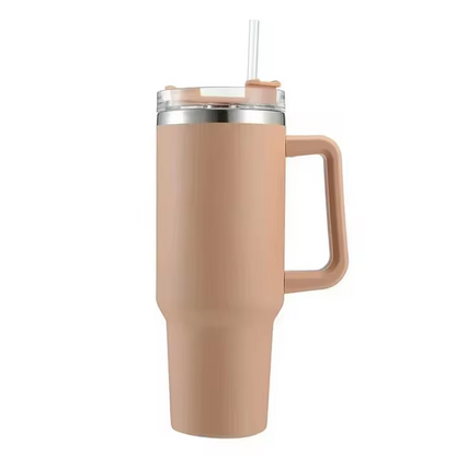 40oz Insulated Travel Mug with Straw and Handle 1200 ml